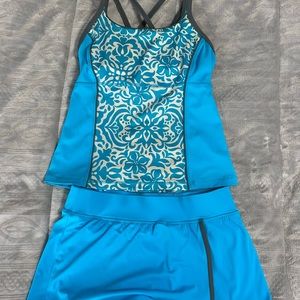 Lands End 2 piece tanking/skirt swimsuit